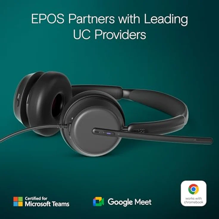 EPOS Impact 860T ANC - USB-C Headset für offene Büroumgebungen, Super-Wideband-Audio, Microsoft Teams zertifiziert – Bild 4