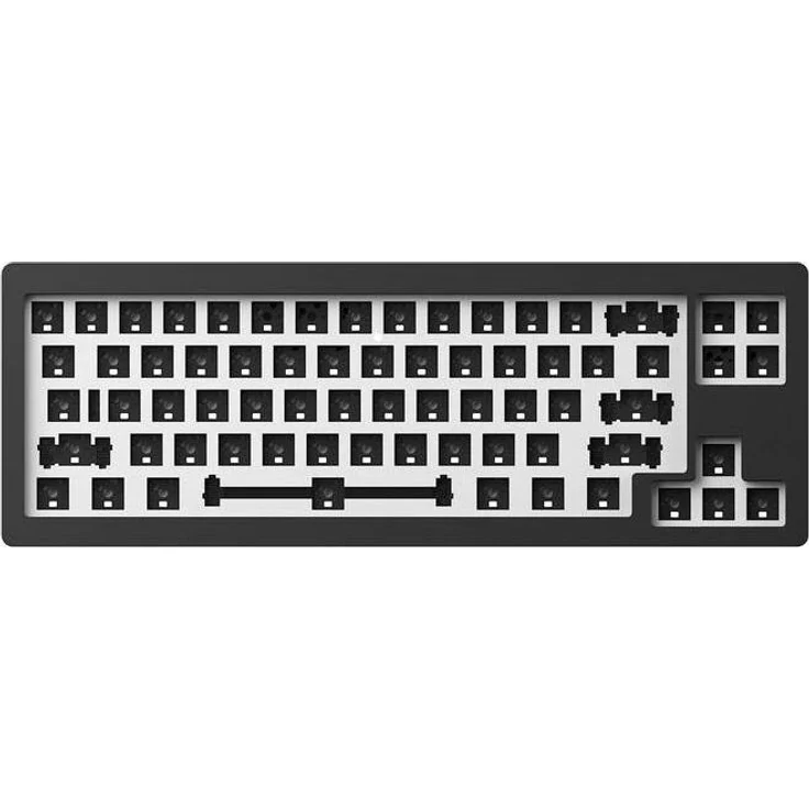 Akko MonsGeek M7 VIA Barebone Kit, schwarze Tastatur mit individualisierbarem Design