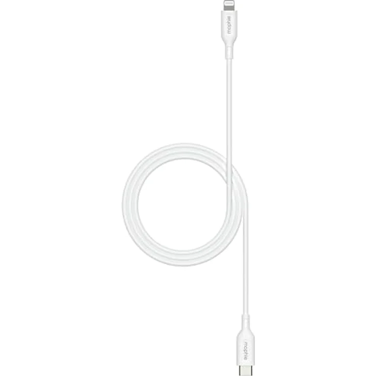 Mophie essentials USB-Kabel 24 pin USB-C (M) zu Lightning (M), 1 m, USB Power Delivery 60W, weiß – Bild 1