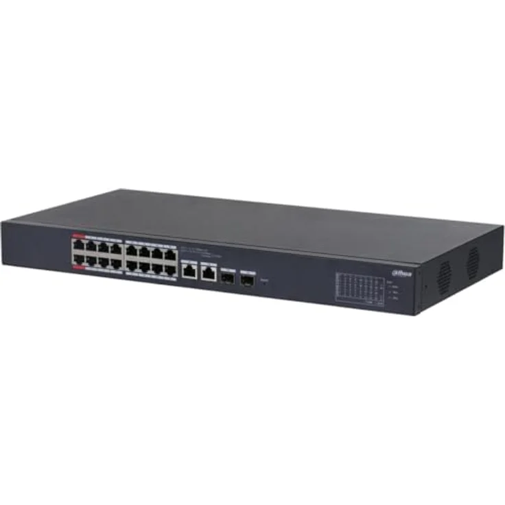 Dahua Switch Cloud DH-CS4218-16ET-190, 16-Port POE Switch mit 190W Leistung und 3 Jahren Garantie gegen Fabrikfehler – Bild 2