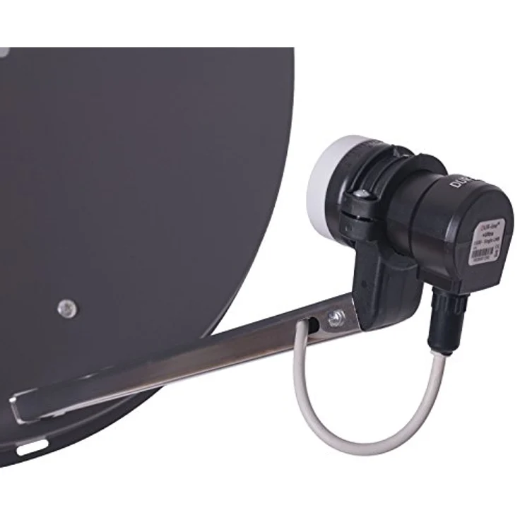 DUR-Line MDA 60cm Anthrazit - Aluminium Satellitenschüssel mit LNB Feedhalterung - Sat Antenne Spiegel Anlage [Digital, Camping, Astra 19,2Grad, DVB-S/S2, Full HD, 4K, 3D] – Bild 6