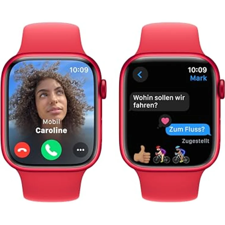 Apple Watch Series 9 GPS, 45 mm Aluminiumgehäuse (Product) RED, Sportarmband (Product) RED – M/L – Bild 4