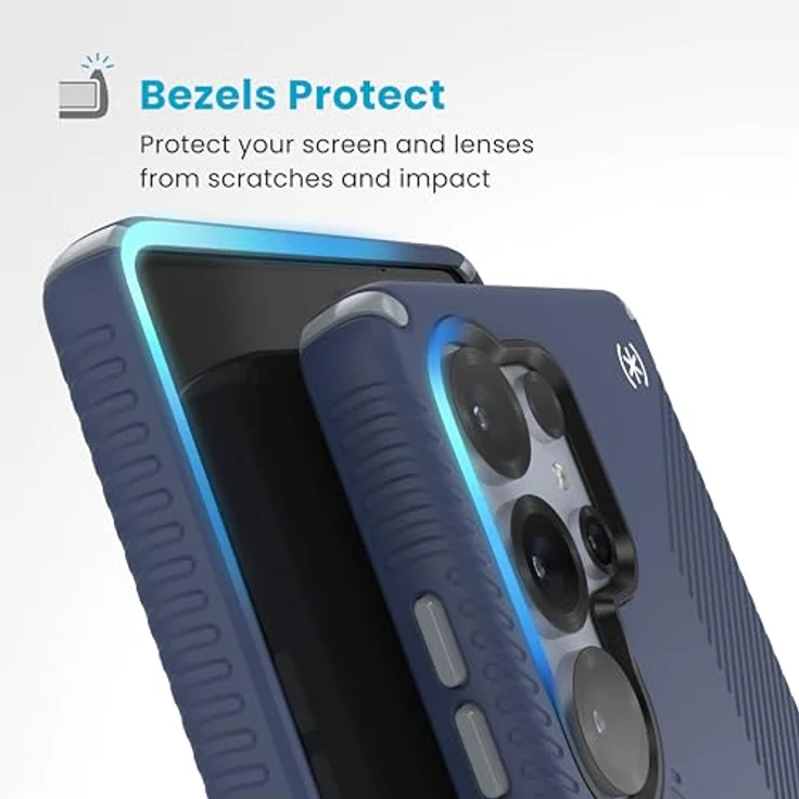 Speck Samsung Galaxy S25 Ultra Hülle – Magnet-Hülle mit 3,5 m Fallschutz, rutschfeste Griffe und verbesserte Tasten – Presidio 2 Grip – Bild 5