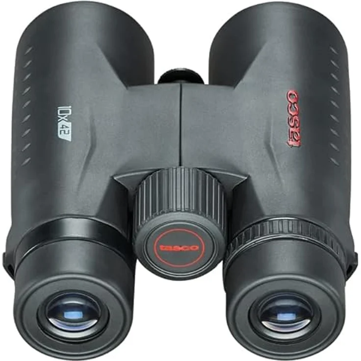 Tasco 10x42 Essentials, Kompaktes Fernglas mit 10-facher Vergrößerung, wetterfest und leicht (290g), inkl. Tragetasche und Reinigungstücher – Bild 4