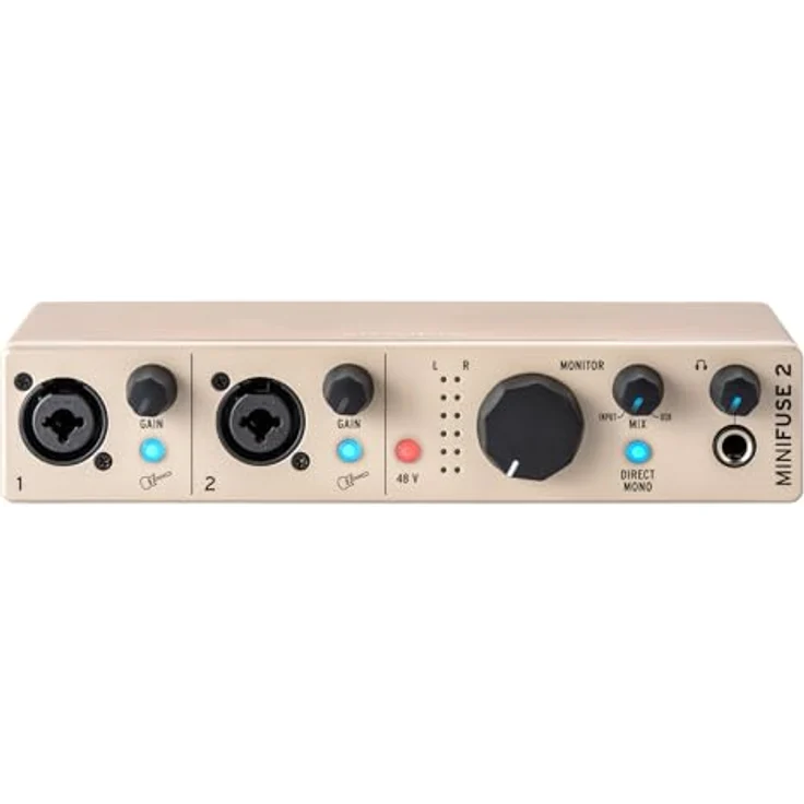 Arturia MiniFuse 2 Champagne, Audio-Interface mit hochwertiger Klangqualität, 1 Stück – Bild 1