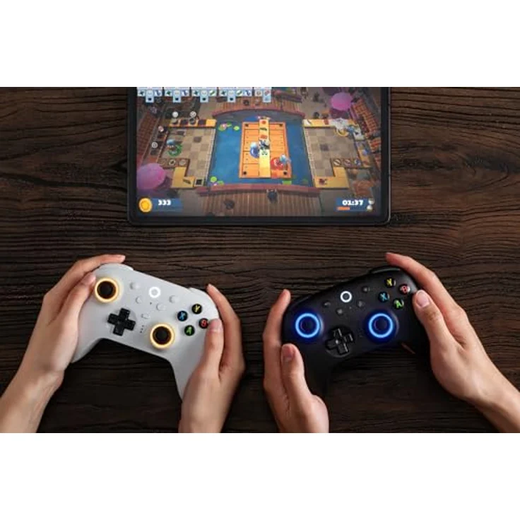8bitdo Ultimate 2 Wireless, Gaming Controller mit TMR-Joysticks, ultra-niedriger Latenz und RGB-Beleuchtung, Schwarz – Bild 6