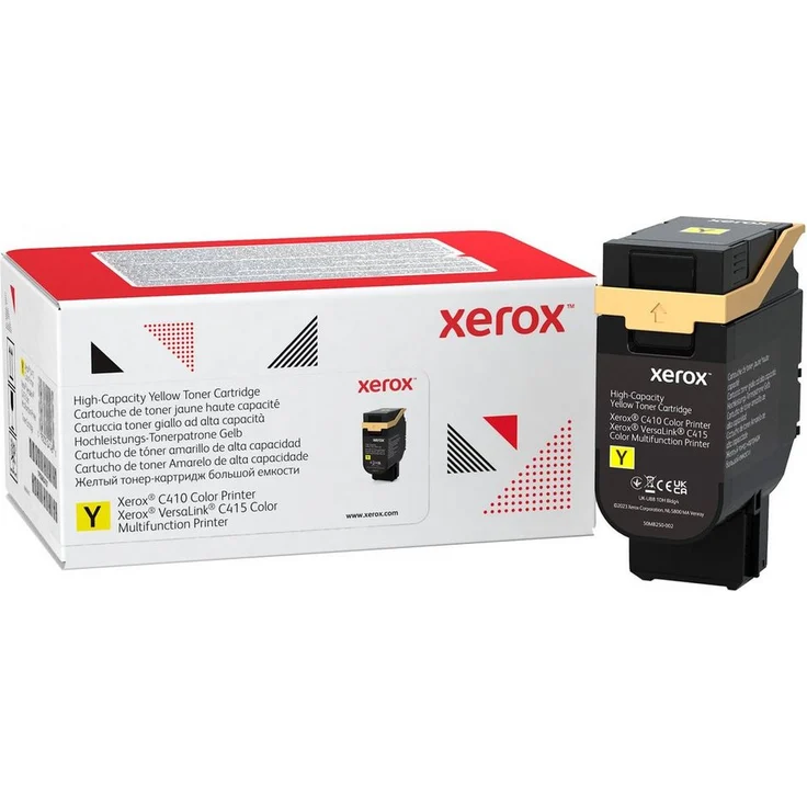 Xerox Tonerpatrone Toner gelb 006R04688, Original-Verbrauchsmaterial mit hoher Kapazität für C410 und VersaLink C415 Drucker – Bild 1