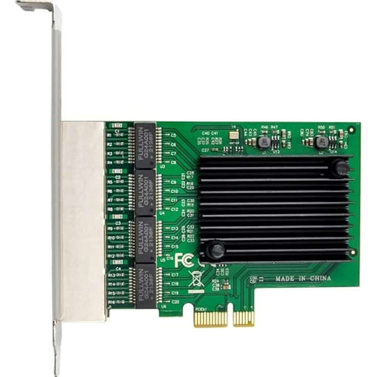 InLine® Quad Gigabit Netzwerkkarte 4x RJ45 1Gb/s, PCIe x1, inkl. Low Profile Slotblech, für Server und Workstations, 51127B – Bild 5