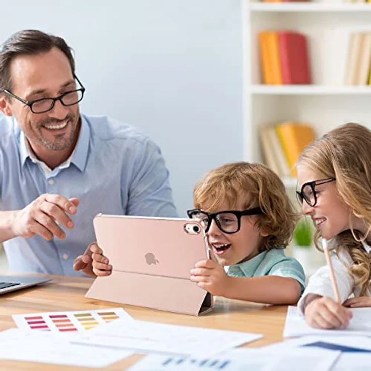ProCase Hülle für iPad A16 11" (2025) und iPad 10. Generation 10,9" (2022), leichte dünne Hard Schutzhülle mit Auto Wake/Sleep Funktion - Rose Gold – Bild 3