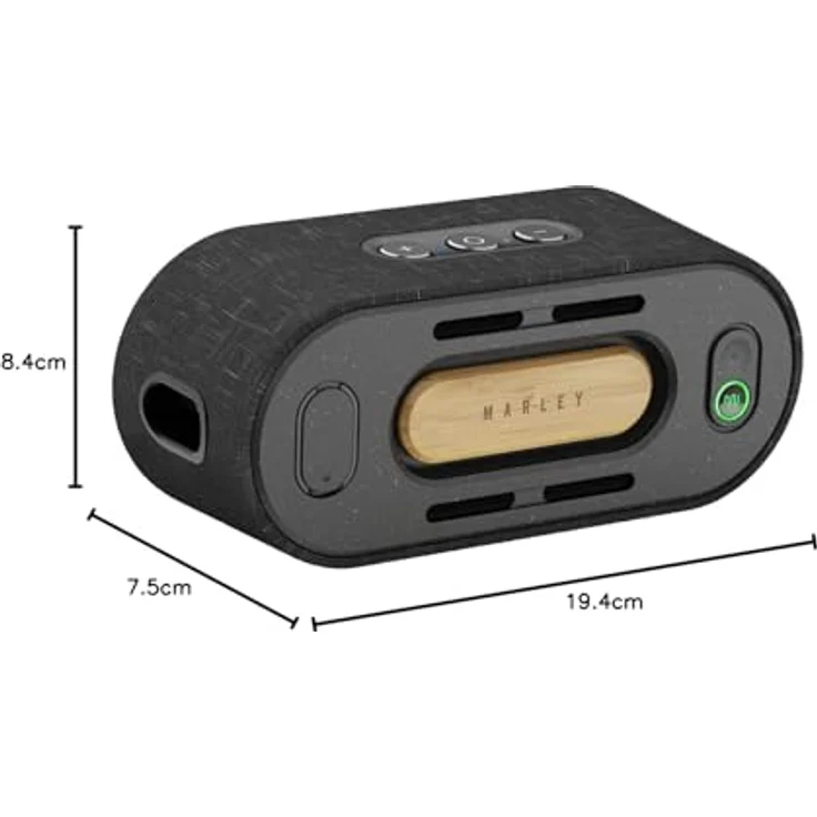 House of Marley Bluetooth-Lautsprecher Get Together Mini 2 (15 h, Akkubetrieb), Bluetooth Lautsprecher, Gelb, Schwarz – Bild 10