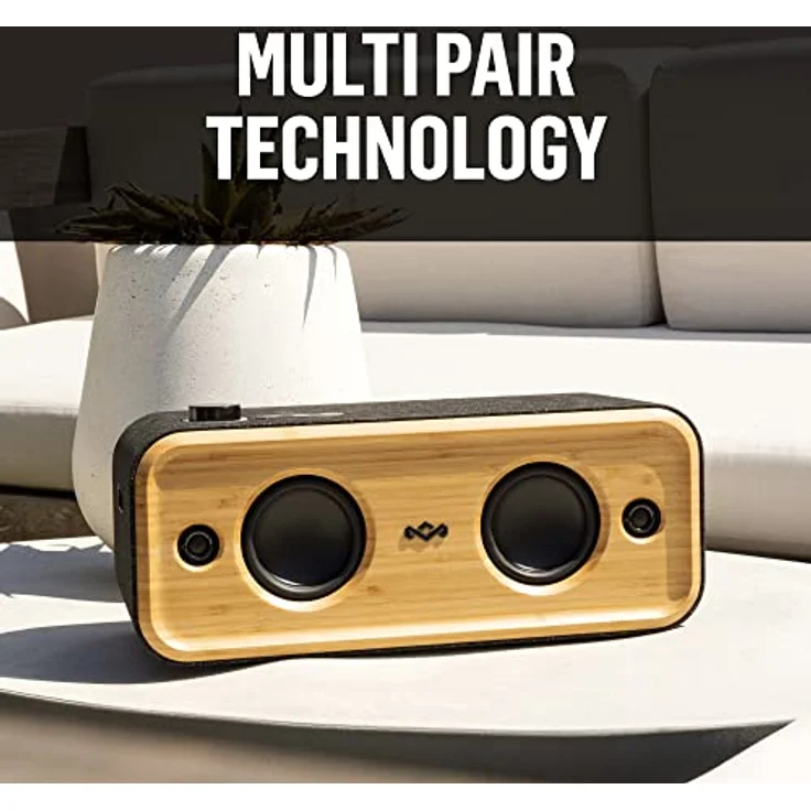 Marley House of Get Together 2 XL Bluetooth-Lautsprecher | Tragbarer Lautsprecher mit 60 W, Bluetooth 5.0, Reichweite von 30 m und Spielzeit von 20h | Lautsprecher mit nachhaltigen Materialien – Bild 5