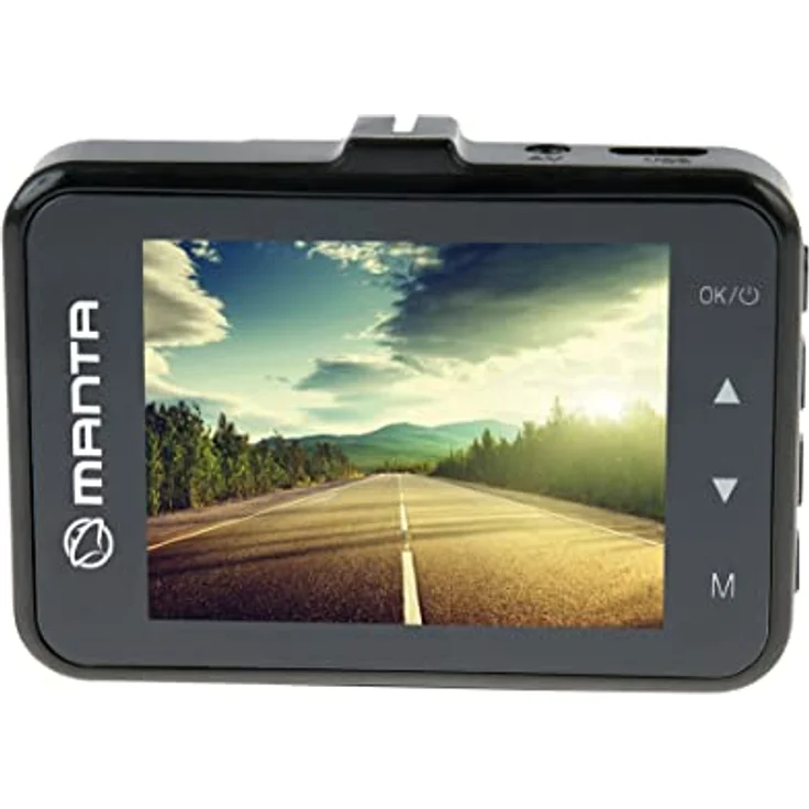 MANTA Dashcam Auto Vorne Autokamera 720P HD Loop-Aufnahm LCD 2,4" Display Automatische Aufnahme miniUSB - Dashcam für Autos mit G-Sensor DVR302H – Bild 1