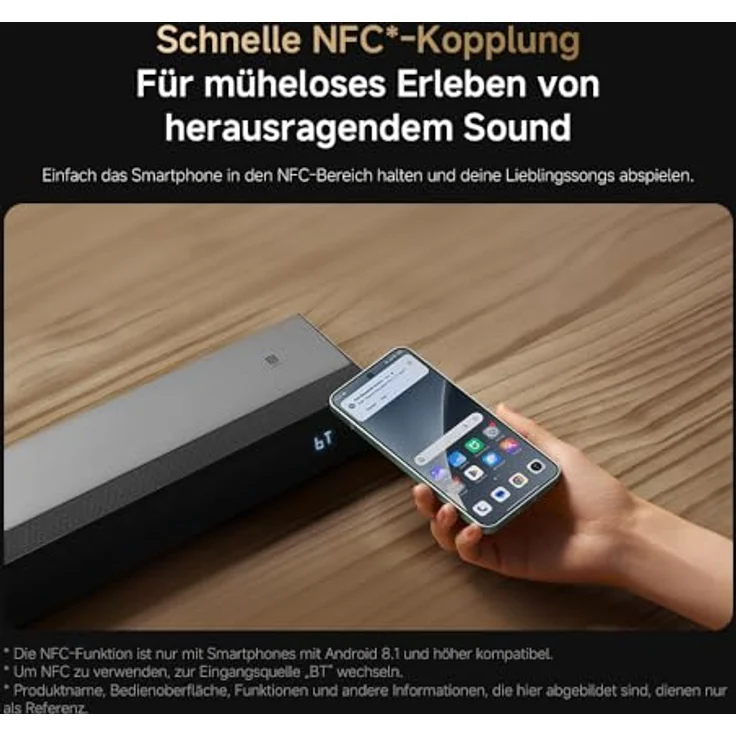 Xiaomi Soundbar Pro NS4-EU, 2.1 Kanal Soundbar mit 300W Leistung, kabellosem Subwoofer und Dolby Audio – Bild 11