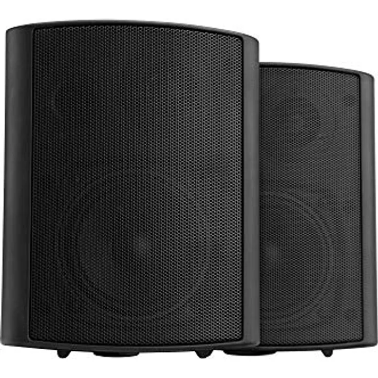 Pronomic USP-430 BK ELA/HiFi Wandlautsprecher (2-Wege Boxen, Indoor/Outdoor, 4/103mm Woofer, 1,2/30 mm Tweeter, 30/60/120 Watt RMS/Musikleistung/Peak, inkl. Abnehmbaren Haltebügel) Schwarz Wandlautsprecher schwarz - Preisvergleich – Bild 2