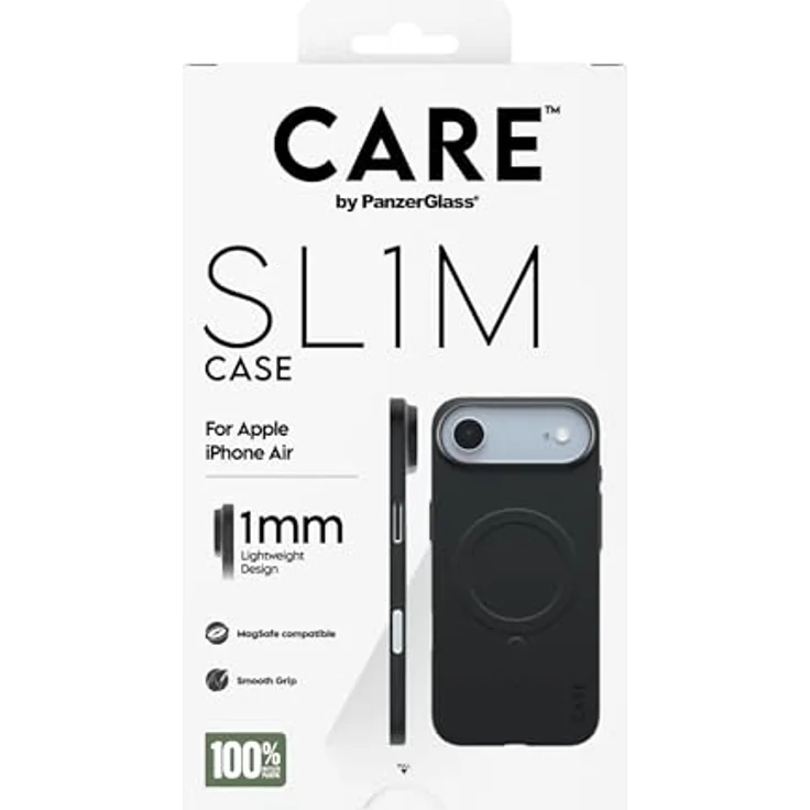 Panzer Glass Care by PanzerGlass SL1M Case Black, MagSafe-kompatibel, Fallschutz, kratzfest, aus 100% recyceltem Kunststoff – Bild 3