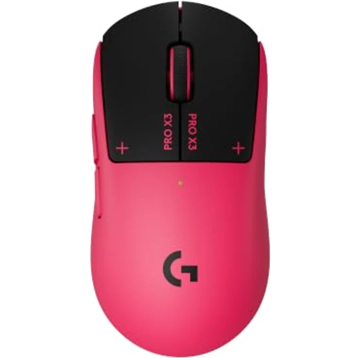LOGITECH G PRO X3 SUPERSTRIKE Gaming-Maus, Pink Eclipse, kabellos, HERO 2 Sensor, 135 Stunden Akkulaufzeit – Bild 1