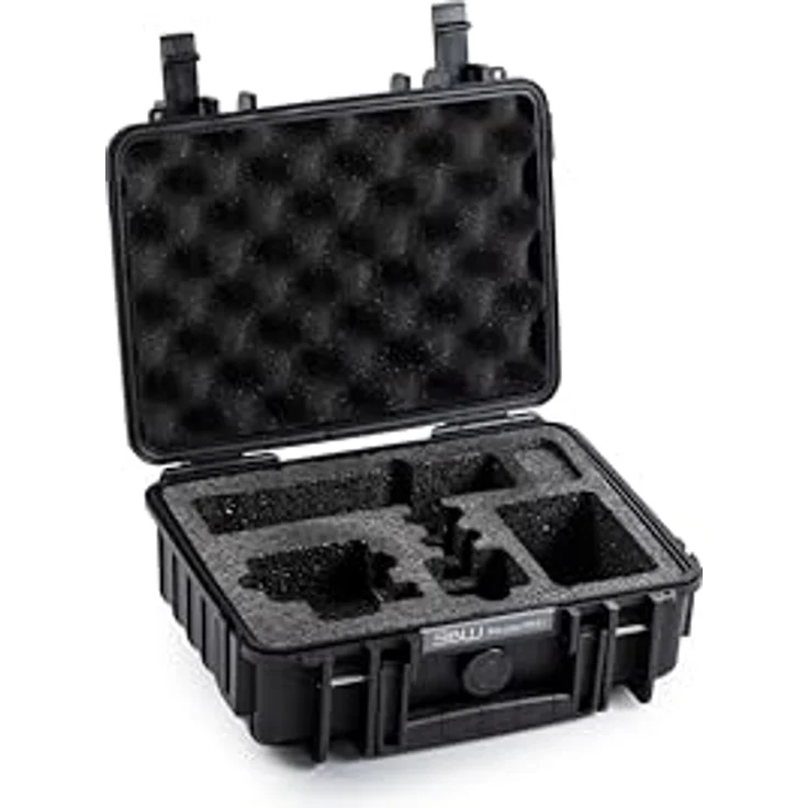 B&W International Transportkoffer Outdoor 1000 (PP.41), wasserdicht (IP67), staubdicht, schlagfest, für GoPro 9-13, schwarz – Bild 1