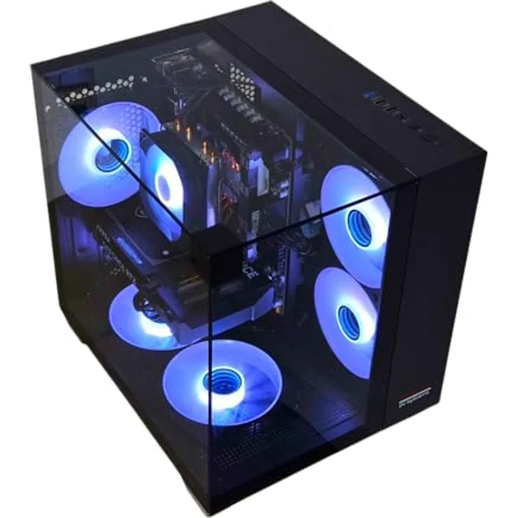PC Store NCA Chronicle Gaming PC Triorama, Intel E5-2678v3 12 Core, 64 GB RAM, 1 TB SSD, Nvidia GeForce RTX 5060, Luftkühlung, Windows 11, Schwarz – Bild 9