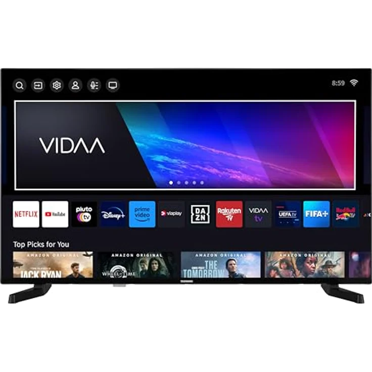 Telefunken VIDAA D43U790B2CW, 43 Zoll 4K Smart TV mit Dolby Vision, HDR, Triple-Tuner und 6 Monate HD+, LED TV schwarz – Bild 2