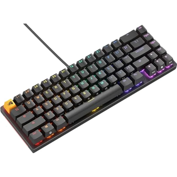 Glorious GMMK 2 Compact-Tastatur - Fox Switches, US-Layout QWERTY, schwarz – Bild 3