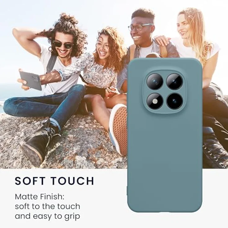 kwmobile Handyhülle für Xiaomi Redmi Note 15 Pro 5G, flexibles Silikon Case in Antique Stone, reißfest und rutschfest mit präzisen Ausschnitten – Bild 4