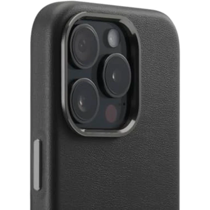 Hama Hülle "Eco Premium" für Apple iPhone 16 Pro (Kunstleder, Metall, extra Schutz für Kamera und Display, Wireless Charging kompatibel, weich, recycelt) schwarz – Bild 4