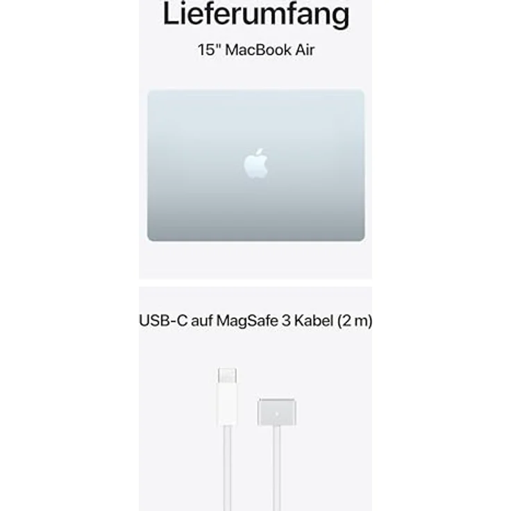 APPLE MacBook Air (2026) 15,3 Zoll, Apple M5, 16 GB RAM, 512 GB SSD, MacOS, Himmelblau – Bild 6