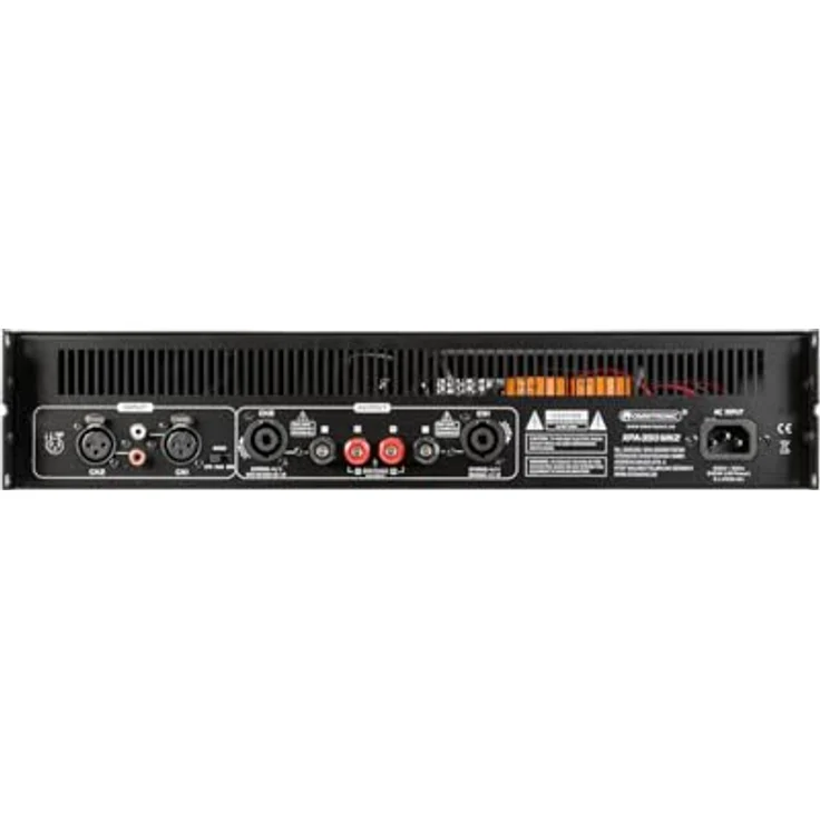 OMNITRONIC XPA-350 MK2 Endstufe | Class AB Stereo-PA-Verstärker mit Limiter, 2 x 175 W RMS (4 Ohm), 2 x 130 W RMS (8 Ohm) – Bild 3