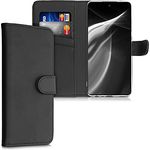 kwmobile Hülle kompatibel mit Samsung Galaxy A52 / A52 5G / A52s 5G - Kunstleder Handyhülle mit Kartenfächern - in Schwarz
