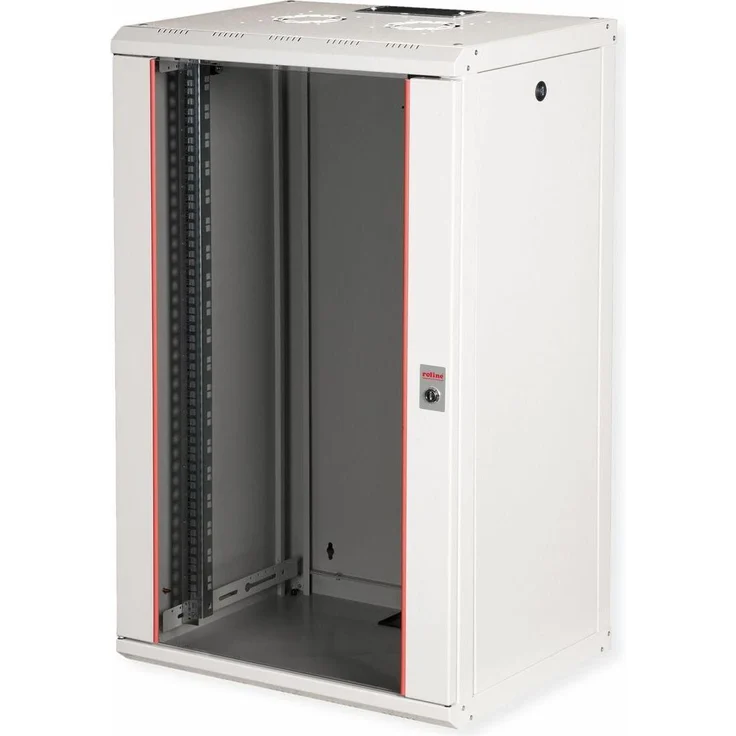 Roline 19-Zoll Wandgehäuse Pro 20 HE, Serverschrank für flexible Netzwerkverkabelung, grau
