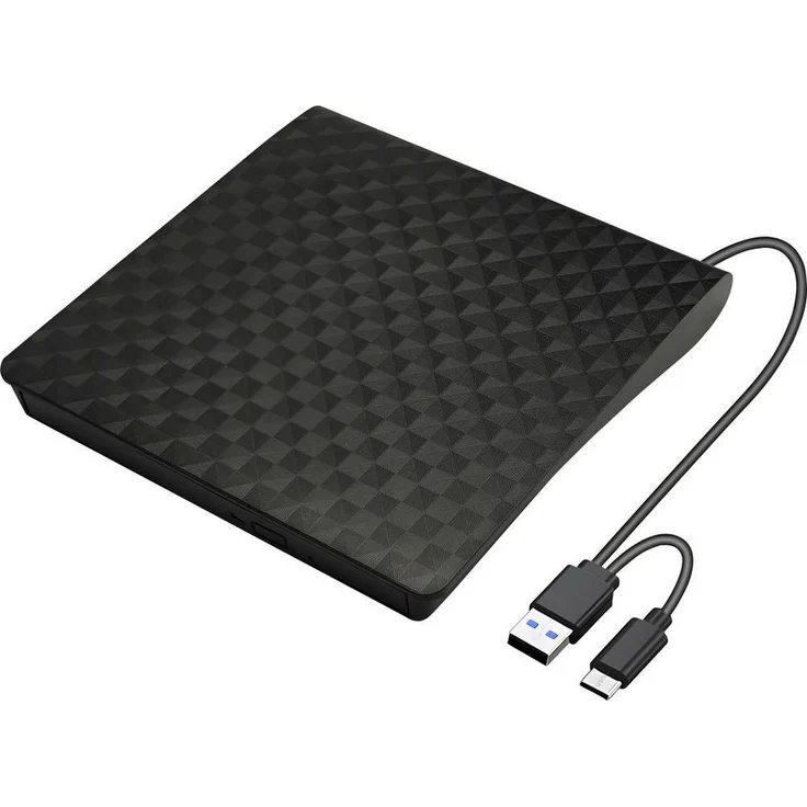 XLYNE Blu-ray Brenner Extern, USB-A und USB-C, Schwarz, 570503