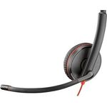 HP POLY BW 3225 STEREO USB-A HS - Headset, Schwarz mit Skype- und Cisco Jabber-Zertifizierung