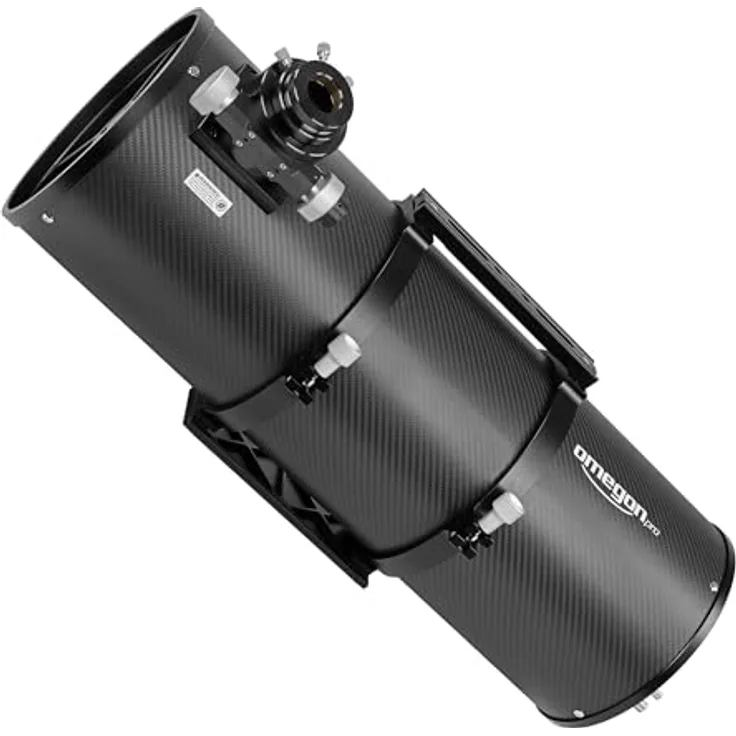 Omegon Teleskop Pro Astrograph Carbon OTA 203/800, Carbonfasertubus, stabiler R&P-Fokussierer 1:10 Untersetzung