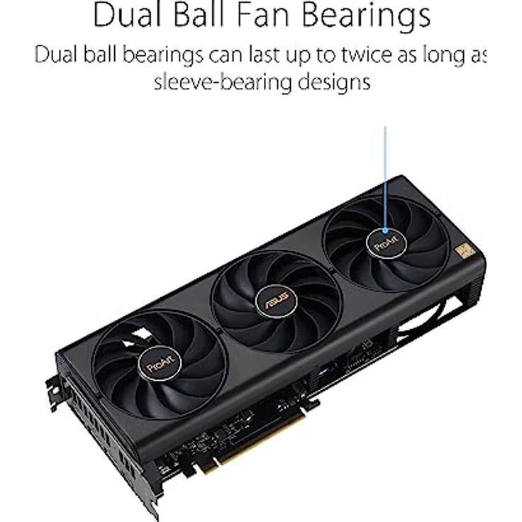 ASUS ProArt GeForce RTX 4070 Ti OC Edition 12GB GDDR6X Gaming Grafikkarte (NVIDIA GeForce RTX4070 Ti, DLSS 3, PCIe 4.0, 1x HDMI 2.1a, 3X DisplayPort 1.4a, PROART-RTX4070TI-O12G) – Bild 4
