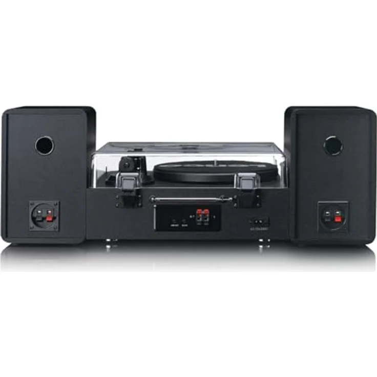 Lenco MC-760BK, HiFi-Stereoanlage mit DAB+, CD, MP3, Plattenspieler, Bluetooth 5.3, Schwarz – Bild 4