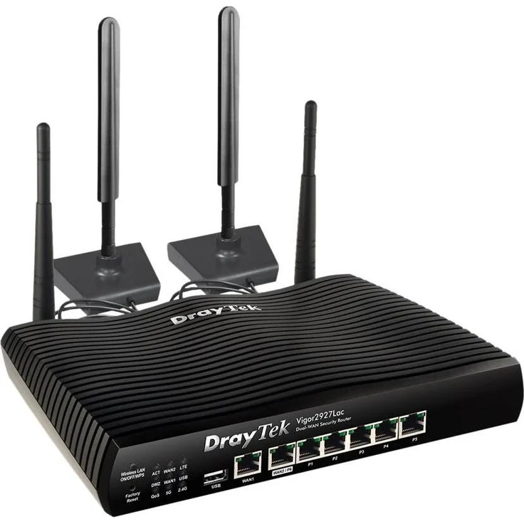 Draytek Vigor 2927L-5G, 5G-Router mit 6 RJ-45-Anschlüssen, QoS, Multi WAN und VPN-Unterstützung