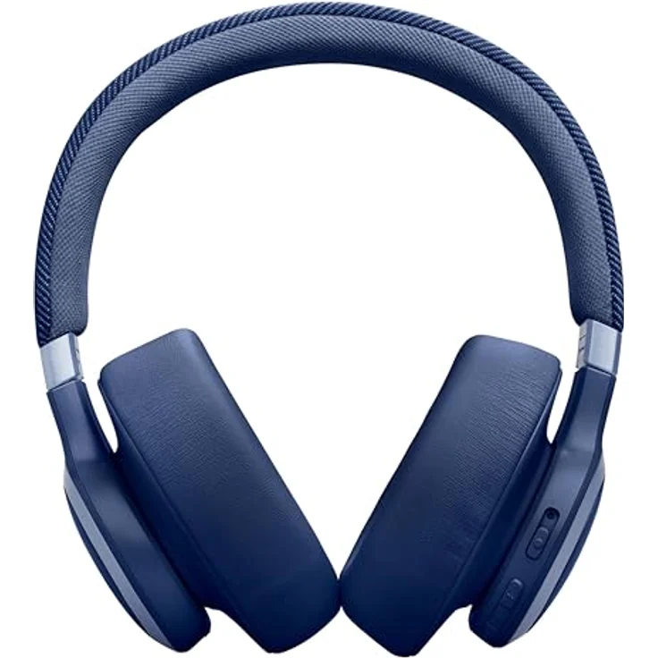 JBL Live 770 NC – Bluetooth Over-Ear-Kopfhörer mit adaptivem Noise-Cancelling – Kabellose Ohrhörer Signature Sound und Sprachassistent – Langer Musikgenuss für bis zu 65 Stunden – Blau – Bild 4