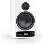 Nubert nuPro XS-3000 RC | Weißer Regallautsprecher | 1 Stück Kompaktlautsprecher | Bluetooth Lautsprecher aptX HD | Lautsprecher Verbindung kabellos High Res | Schreibtischlautsprecher im Homeoffice