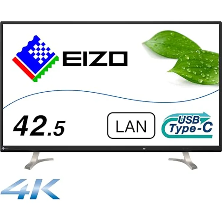 42" EIZO FlexScan EV4340X-BK - 3840x2160 (4K / UHD) - IPS - 94W USB-C