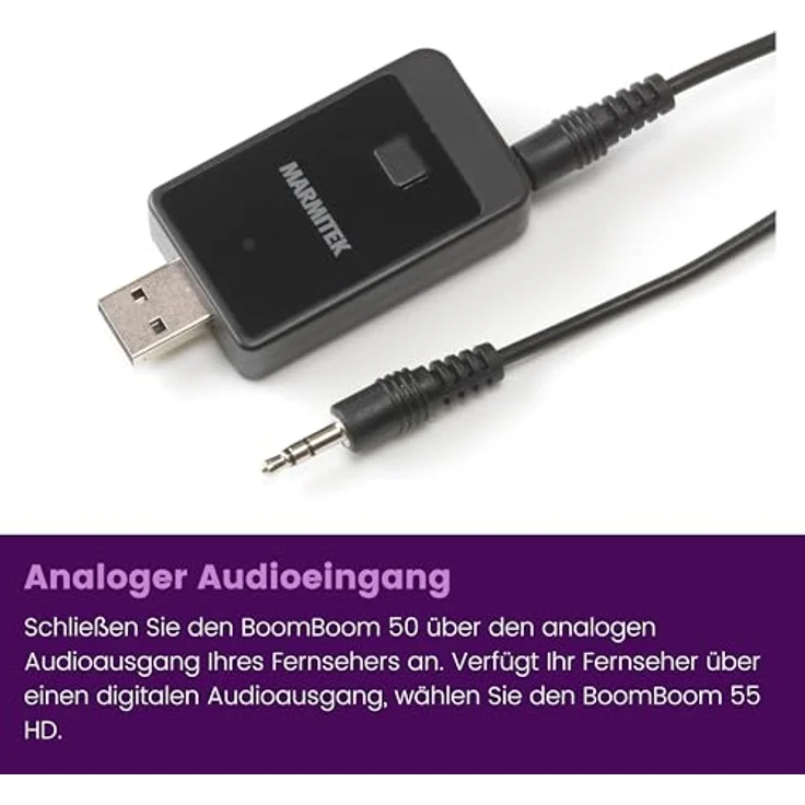Marmitek BoomBoom 50 - Bluetooth Audio Sender - Verbinde Ihre Fernseher mit ein Bluetooth Kopfhörer – Bild 5