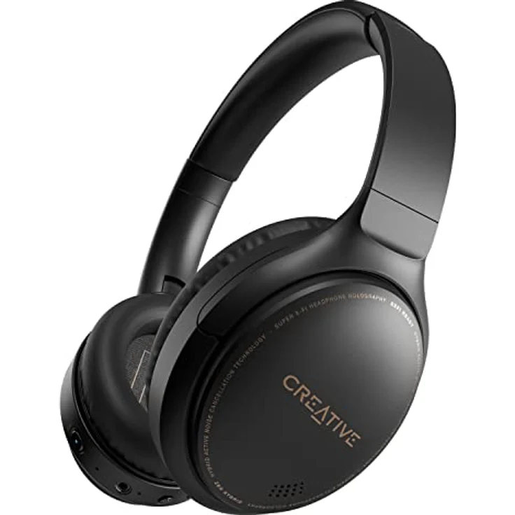 Creative Zen Hybrid Wireless Over-Ear-Kopfhörer mit hybrider Active Noise Cancellation, Ambient Modus, bis zu 27 Stunden (ANC EIN), Bluetooth 5.0, AAC, integriertes Mikrofon Schwarz – Bild 1