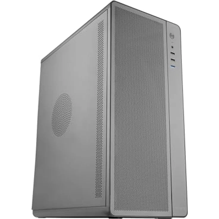 Tacens AERO Midi Tower PC-Gehäuse, ATX, schwarz, mit 1x 120mm Lüfter und USB 3.0 Anschluss – Bild 1