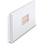 Hama Spiral-Album "Fine Art", 28x24 cm, 50 weiße Seiten, Weiß, FSC-zertifiziert