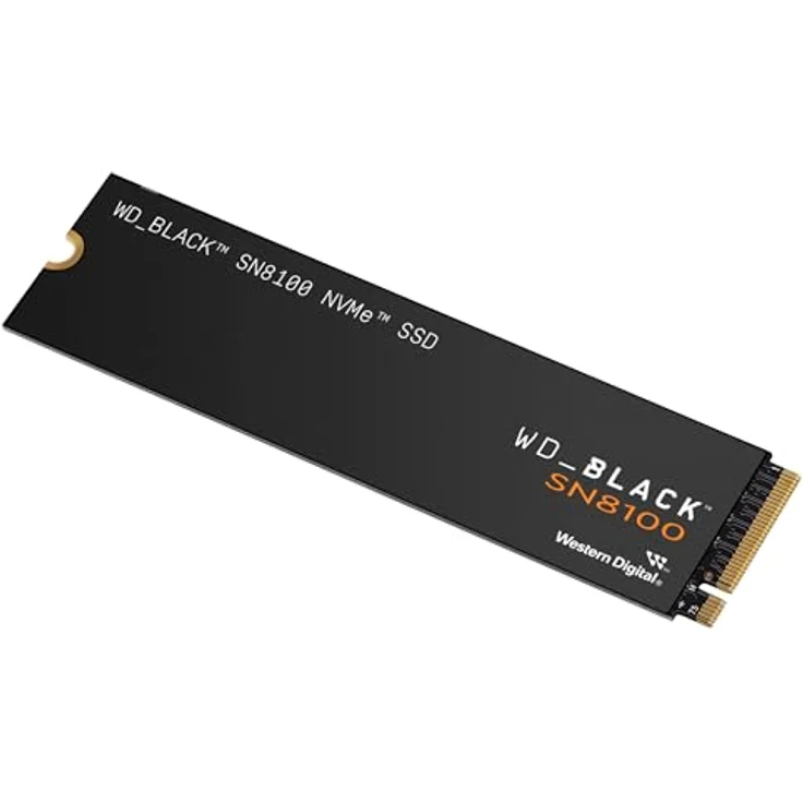 WD_BLACK SN8100 4 TB PCIe 5.0x4 NVMe M.2 SSD, Lesegeschwindigkeiten bis zu 14.900 MB/s, Schreibgeschwindigkeiten bis zu 14.000 MB/s, TLC 3D CBA NAND, hohe Energieeffizienz – Bild 1