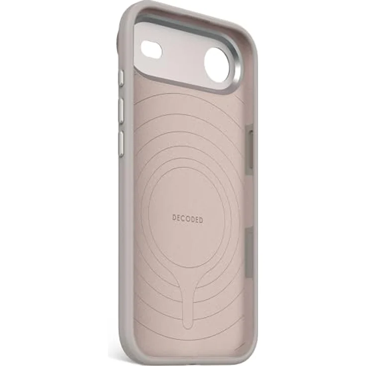 Decoded Silikonhülle für iPhone 17 Air, Antibakterielle Soft-Touch Hülle, MagSafe Kompatibel, Kratzfest, Fallschutz, Hell Braun – Bild 3