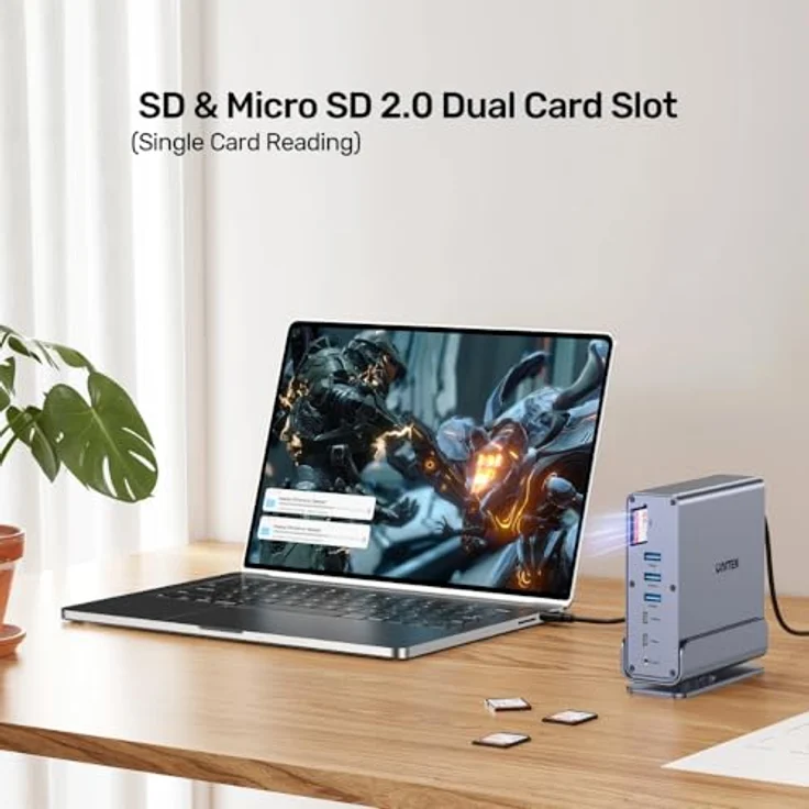 Unitek Docking Station USB-C mit 2 x HDMI, DisplayPort und 1GbE Ethernet – Bild 10