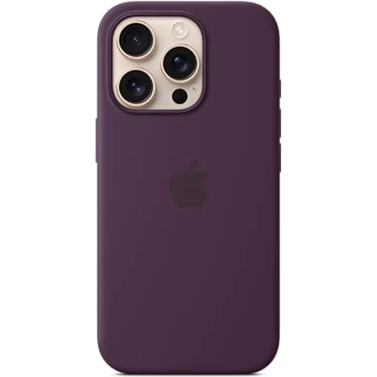 Apple iPhone 16 Pro Silikon Case mit MagSafe – Pflaume – Bild 1