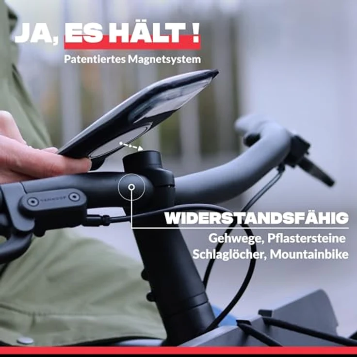Shapeheart Magnetic Bike Mount XL, Smartphone Halterung mit starkem Magnetsystem für sicheren Halt – Bild 2