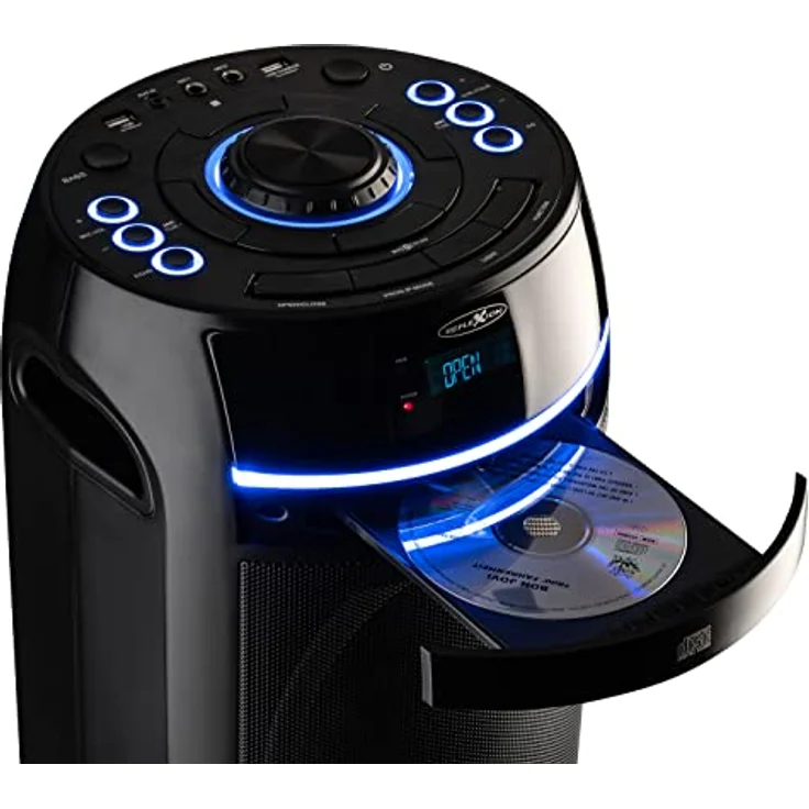 Reflexion Bluetooth-Lautsprecher mit CD (10 h, Netzbetrieb), Schwarz – Bild 6