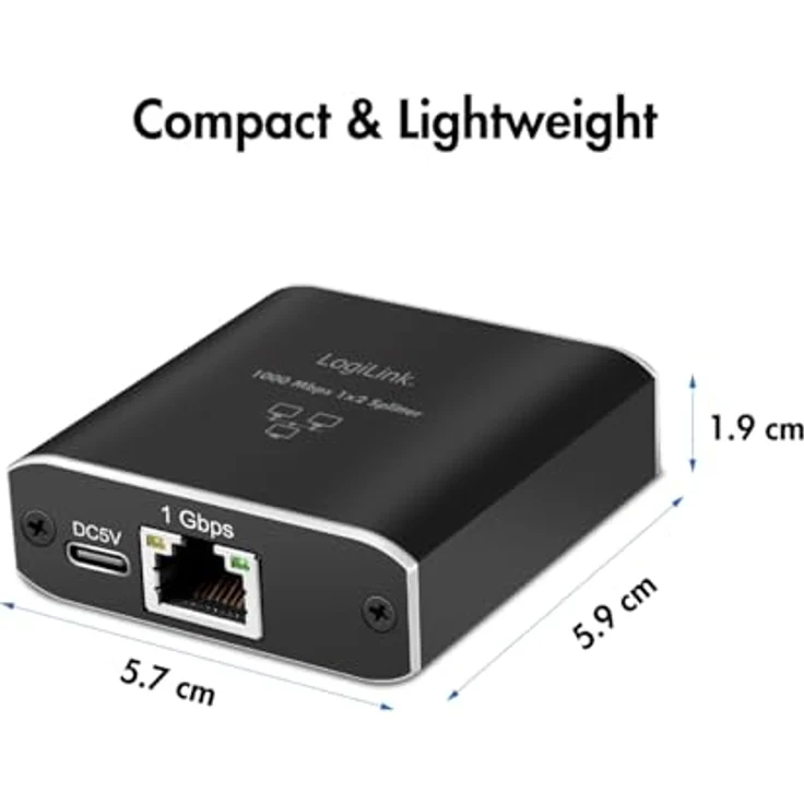 LogiLink Gigabit-Ethernet-Splitter 1 auf 2, 1000 Mbit/s, Netzwerk-Switch – Bild 6